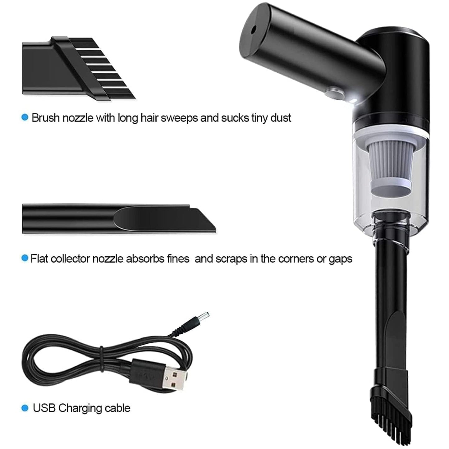3 in 1 Car Vacuum Cleaner – Vacuum, Blower & Air Duster