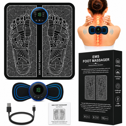 Foot & Body Massager – Wireless EMS Pain Relief Machine