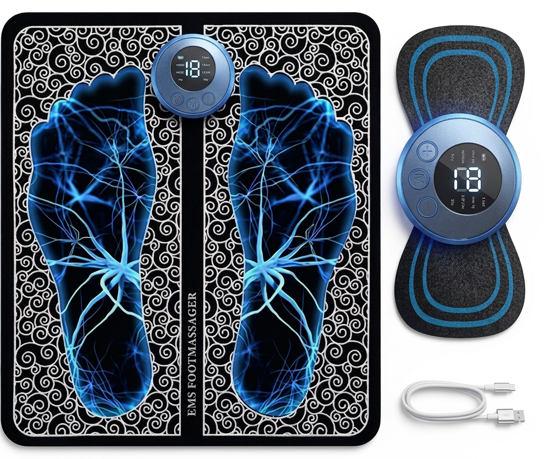 Foot & Body Massager – Wireless EMS Pain Relief Machine