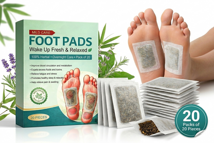 Natural Herbal Foot Pads – Pack of 20