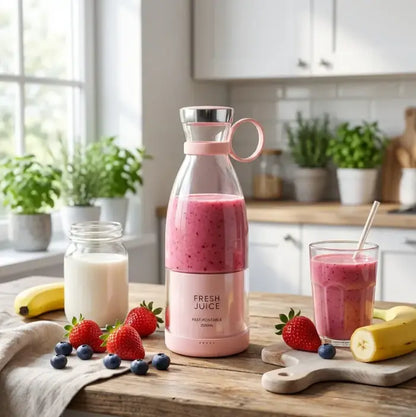 Portable Mini Juice Blender – USB Rechargeable Smoothie Maker